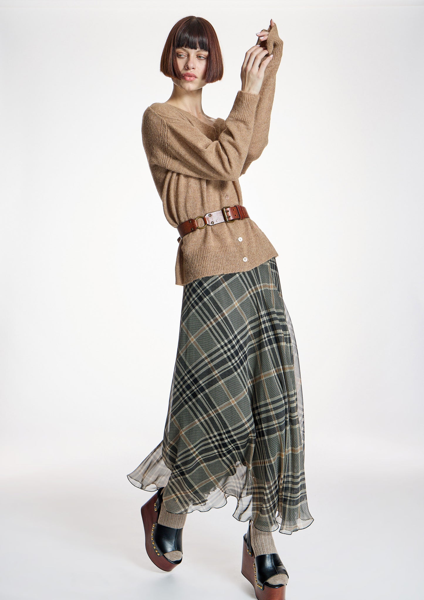 Falda ALBA CONDE de gasa larga