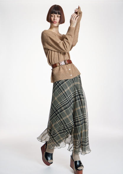 Falda ALBA CONDE de gasa larga