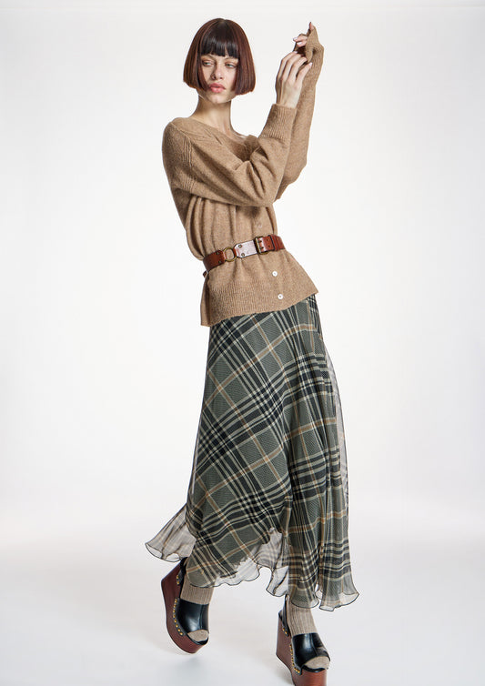 Falda ALBA CONDE de gasa larga