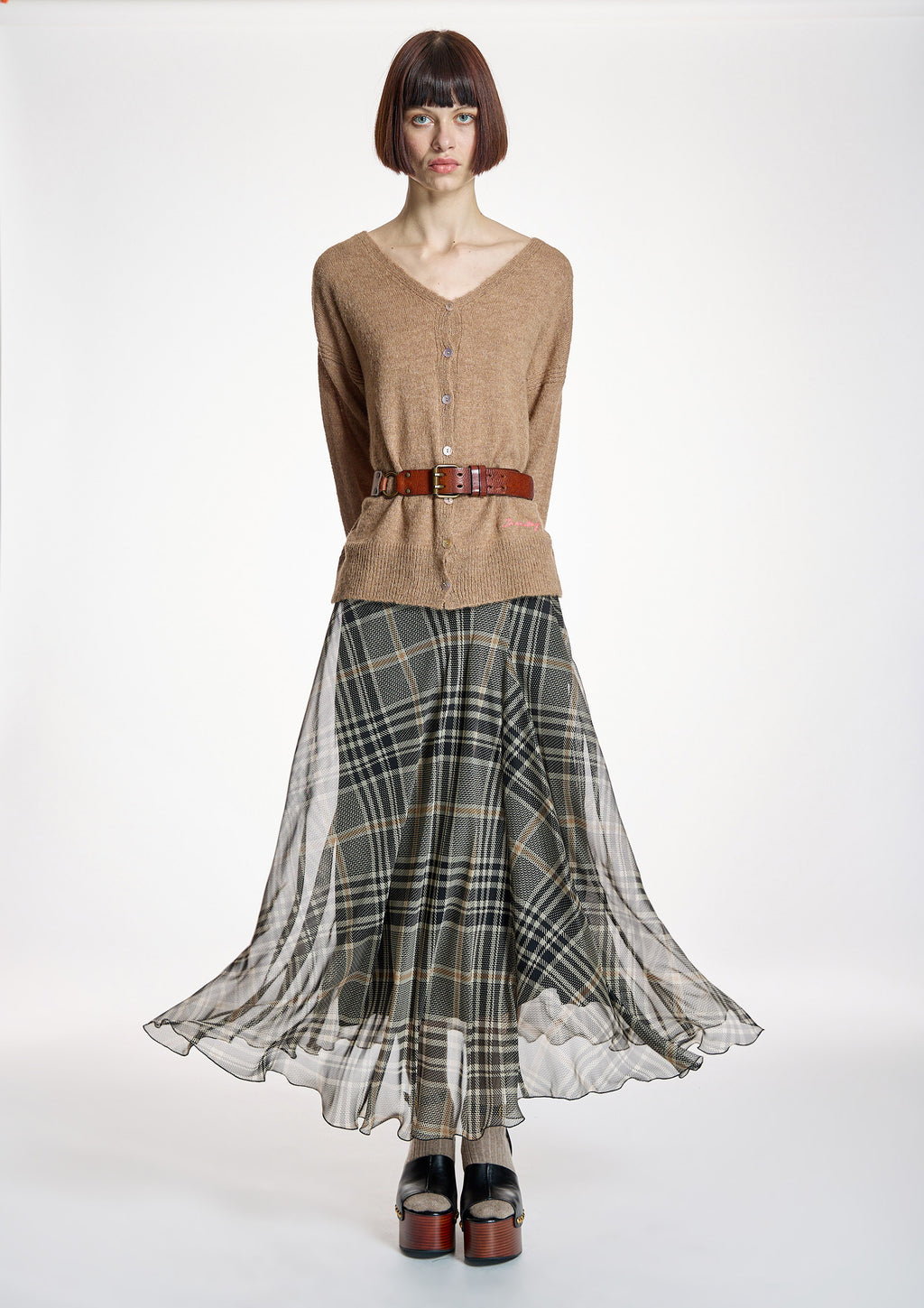 Falda ALBA CONDE de gasa larga