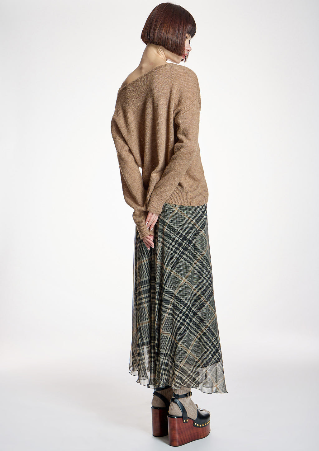 Falda ALBA CONDE de gasa larga