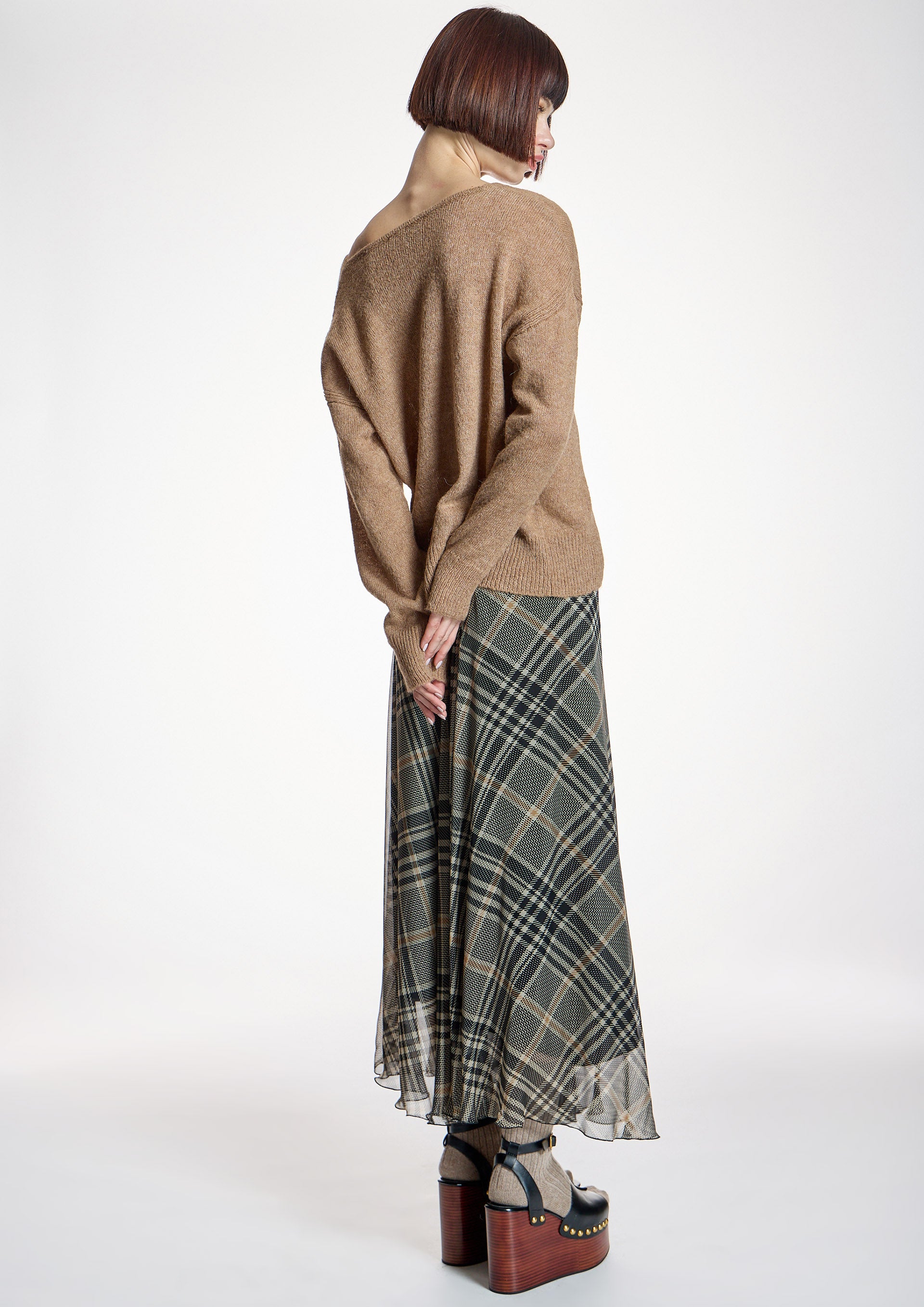 Falda ALBA CONDE de gasa larga