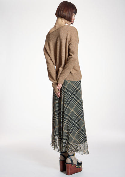 Falda ALBA CONDE de gasa larga