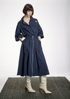 Falda ALBA CONDE azul marino