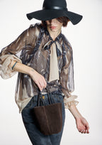 Blusa ALBA CONDE de gasa estampada