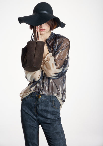 Blusa ALBA CONDE de gasa estampada