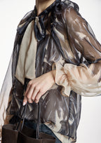 Blusa ALBA CONDE de gasa estampada