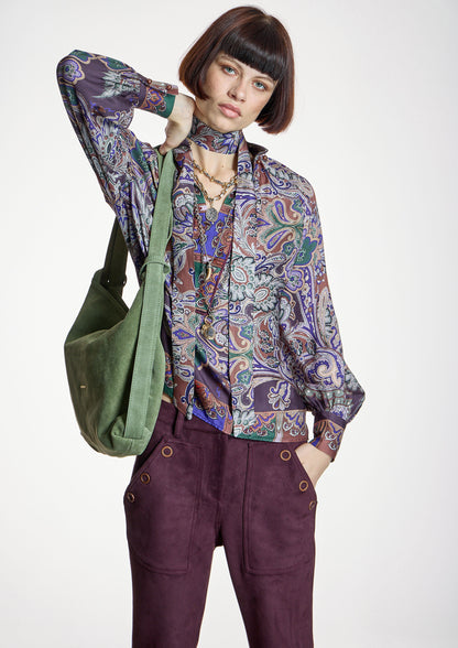 Blusa ALBA CONDE estampado cachemir