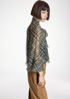 Blusa ALBA CONDE de gasa de cuadros