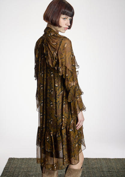 Vestido ALBA CONDE corto de volantes