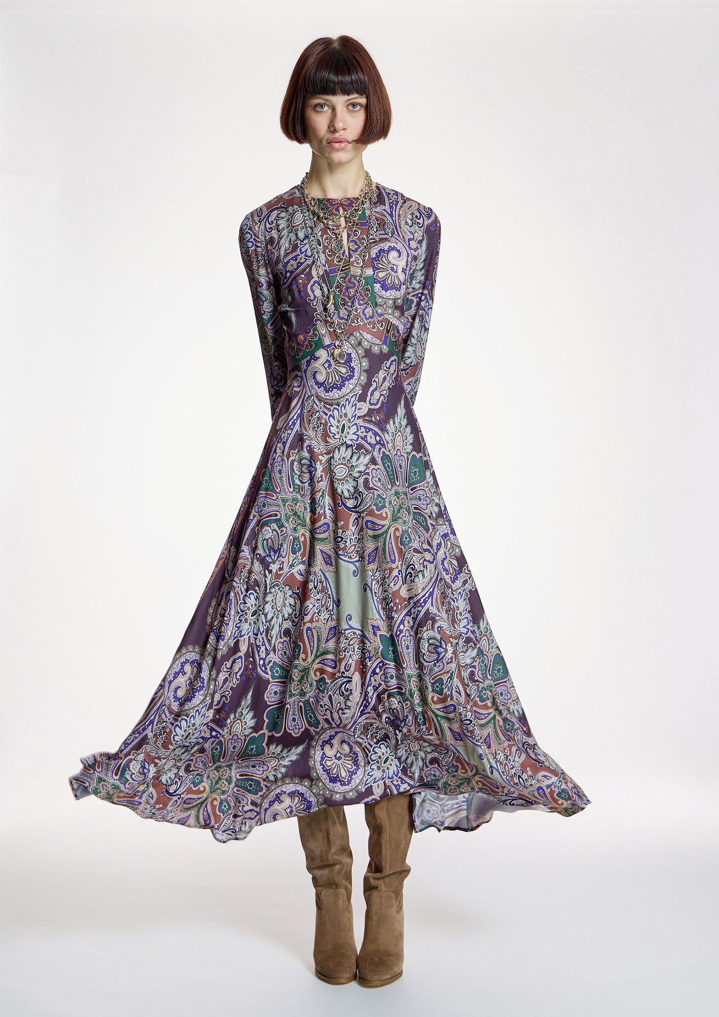 Vestido ALBA CONDE largo estampado