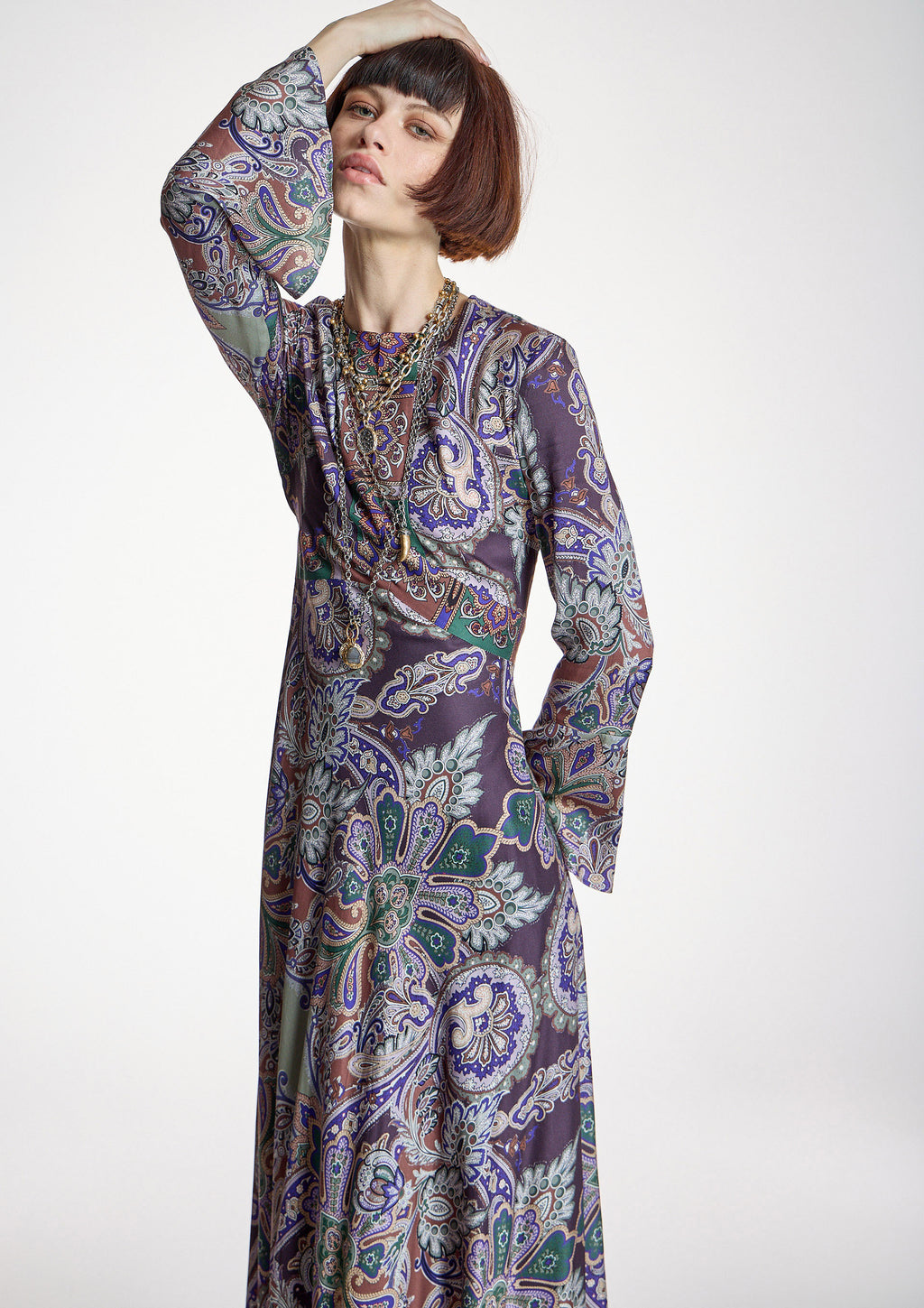 Vestido ALBA CONDE largo estampado