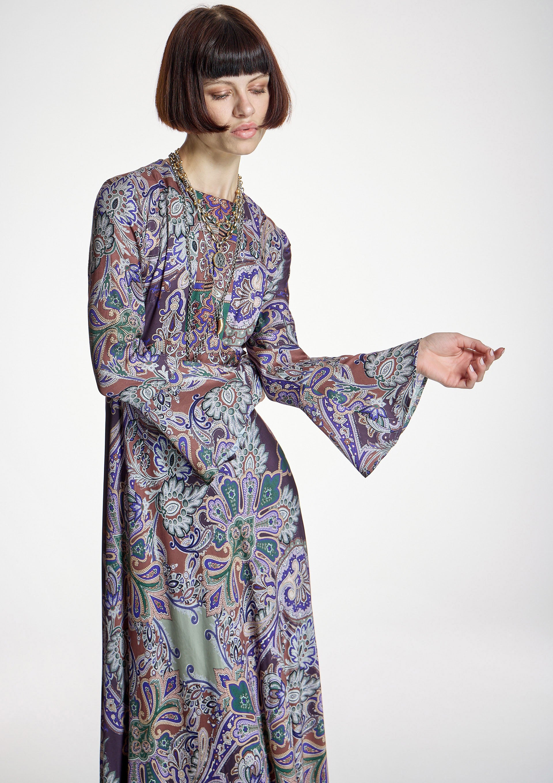 Vestido ALBA CONDE largo estampado