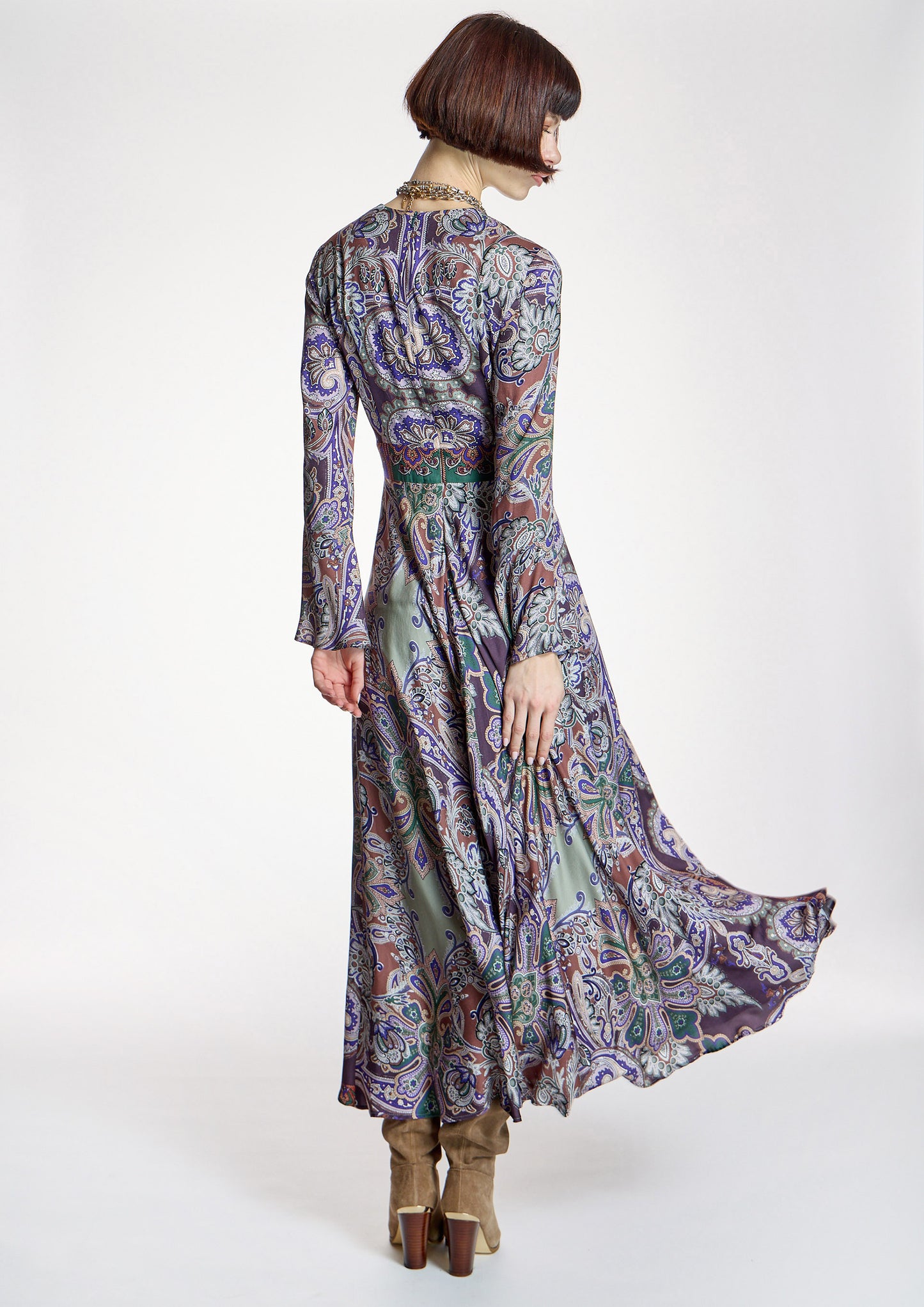 Vestido ALBA CONDE largo estampado