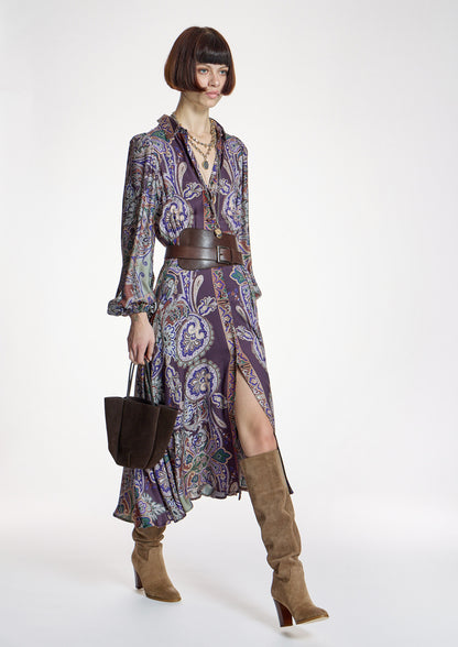 Vestido ALBA CONDE midi corte camisero