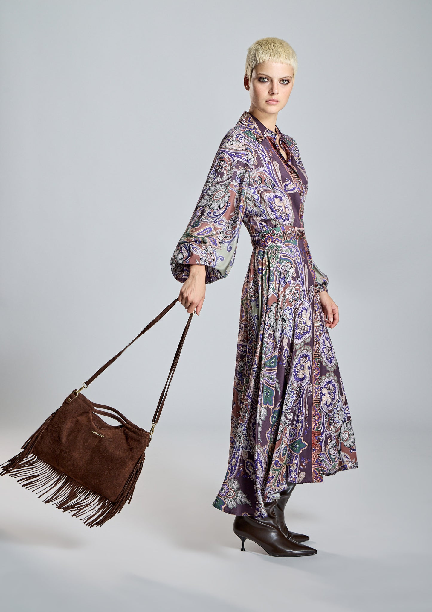 Vestido ALBA CONDE midi corte camisero