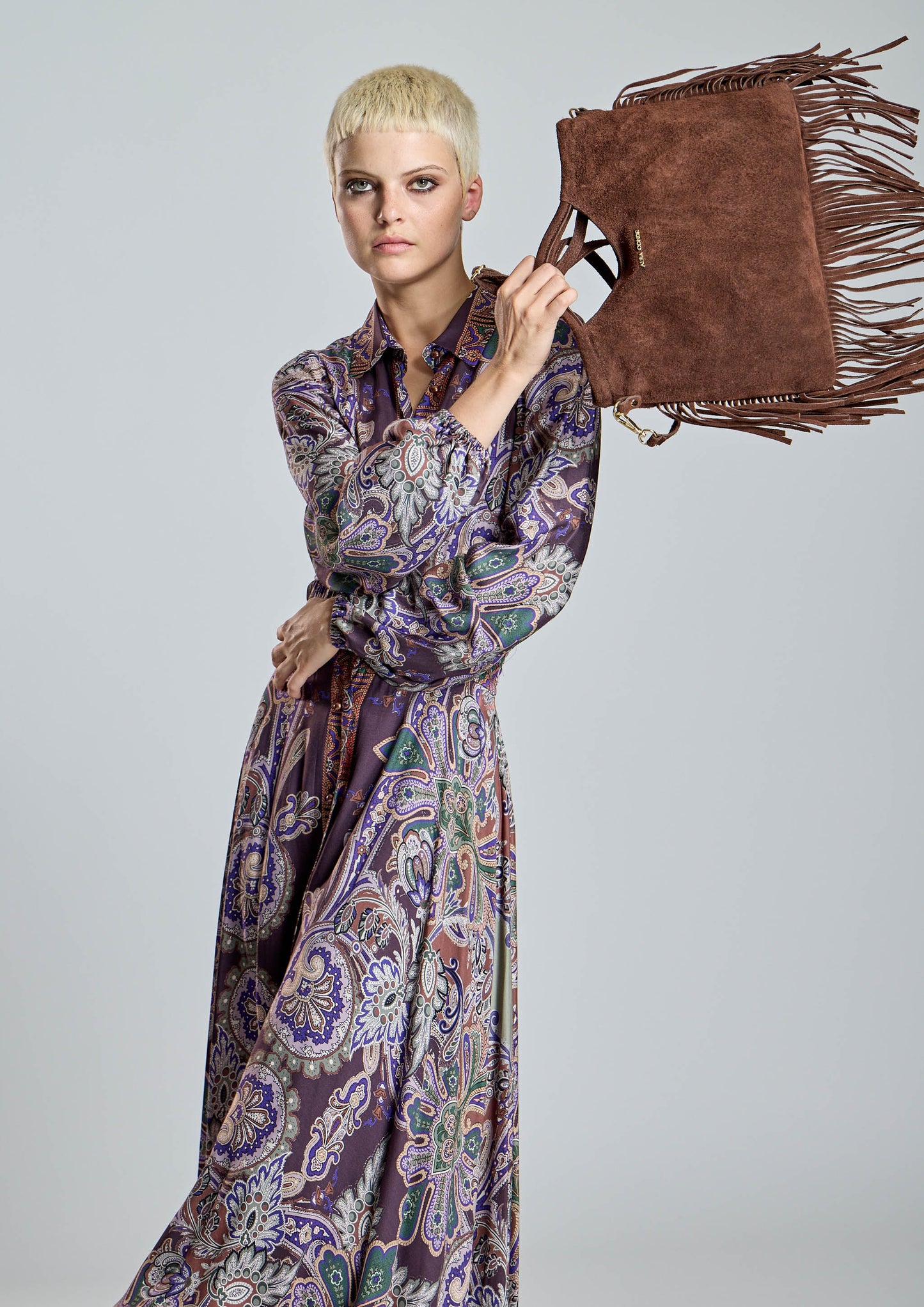 Vestido ALBA CONDE midi corte camisero