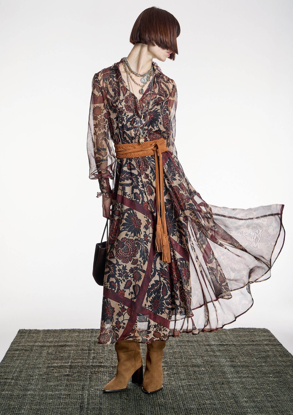 Vestido ALBA CONDE boho chic estampado