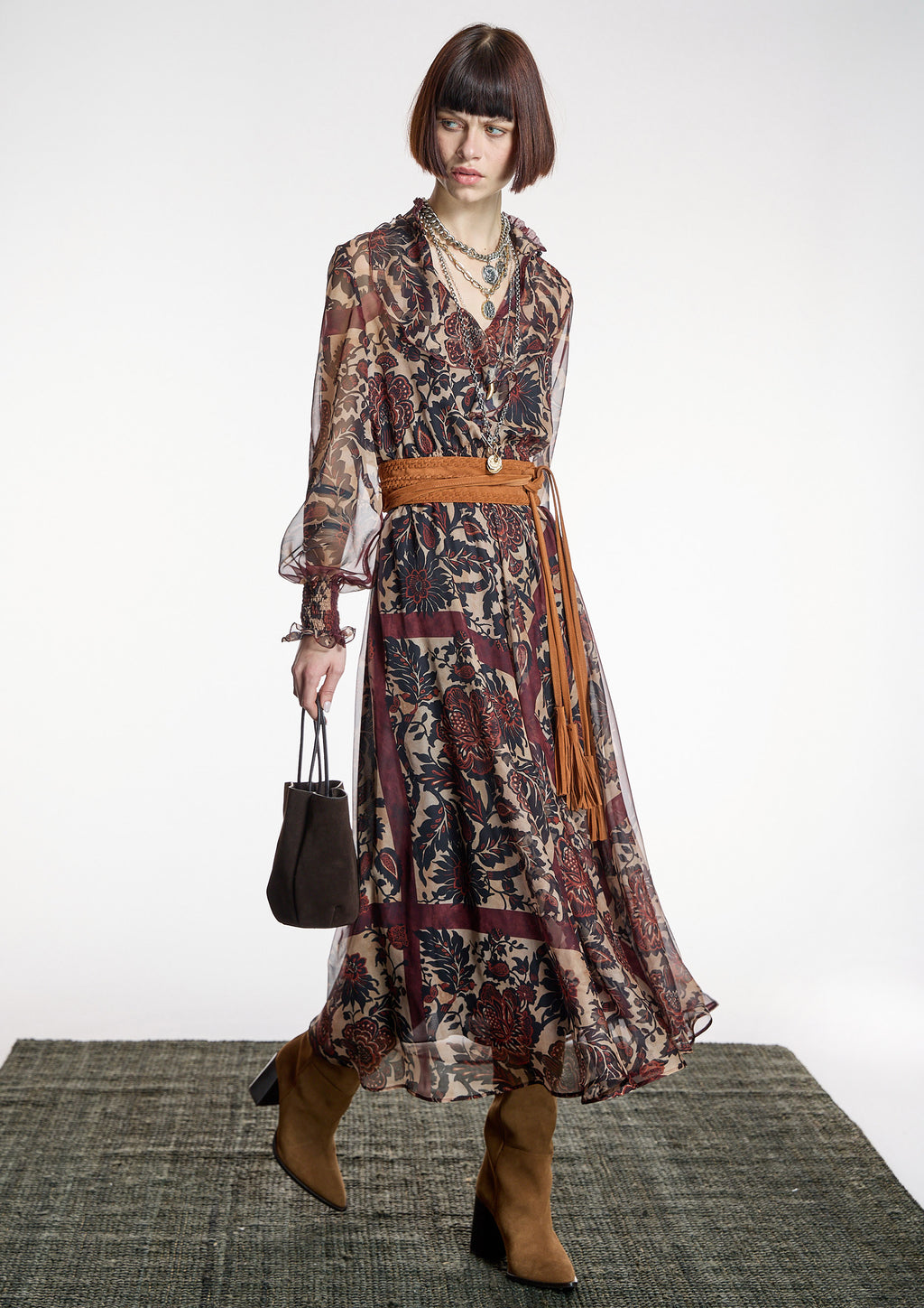 Vestido ALBA CONDE boho chic estampado