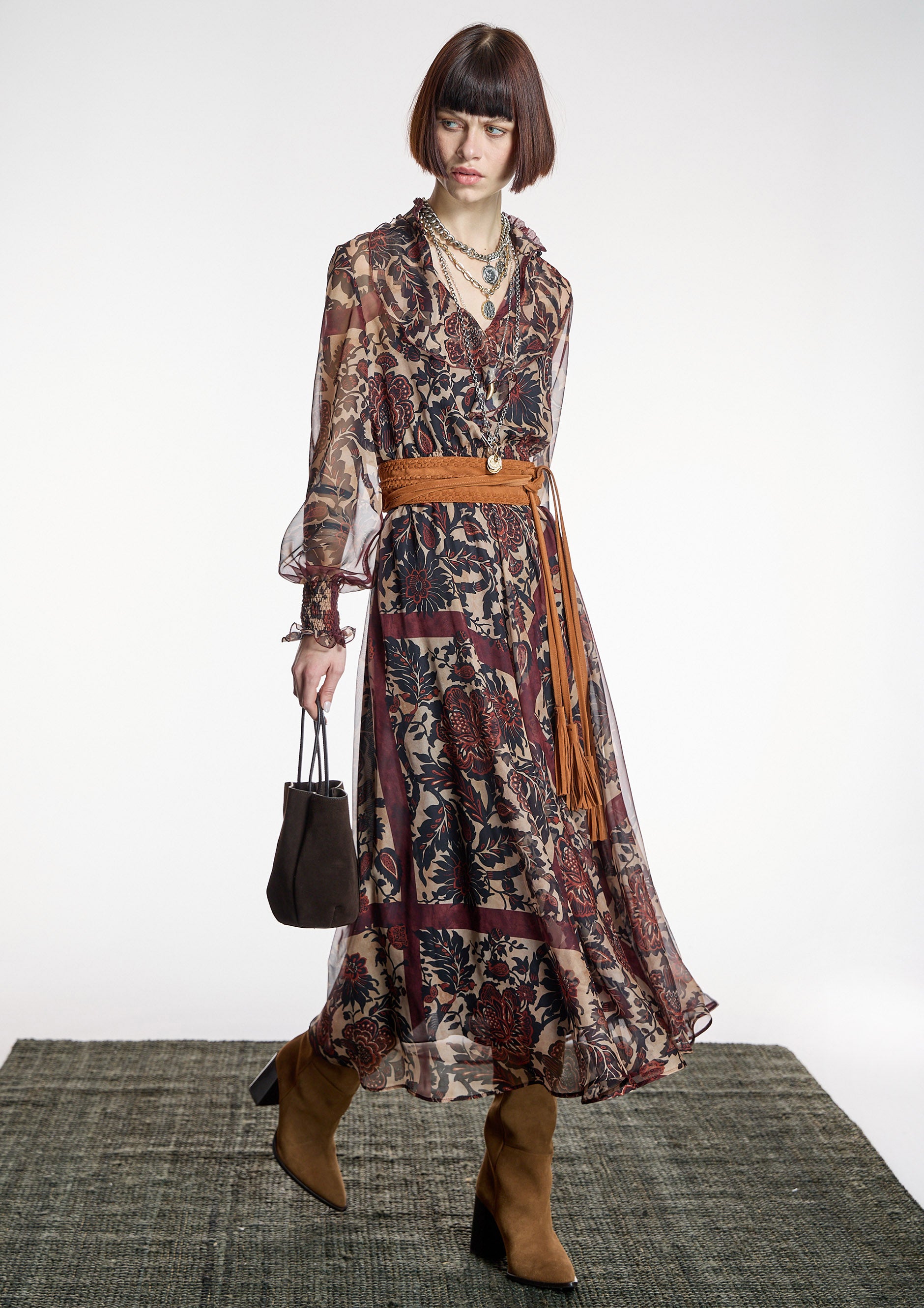 Vestido ALBA CONDE boho chic estampado