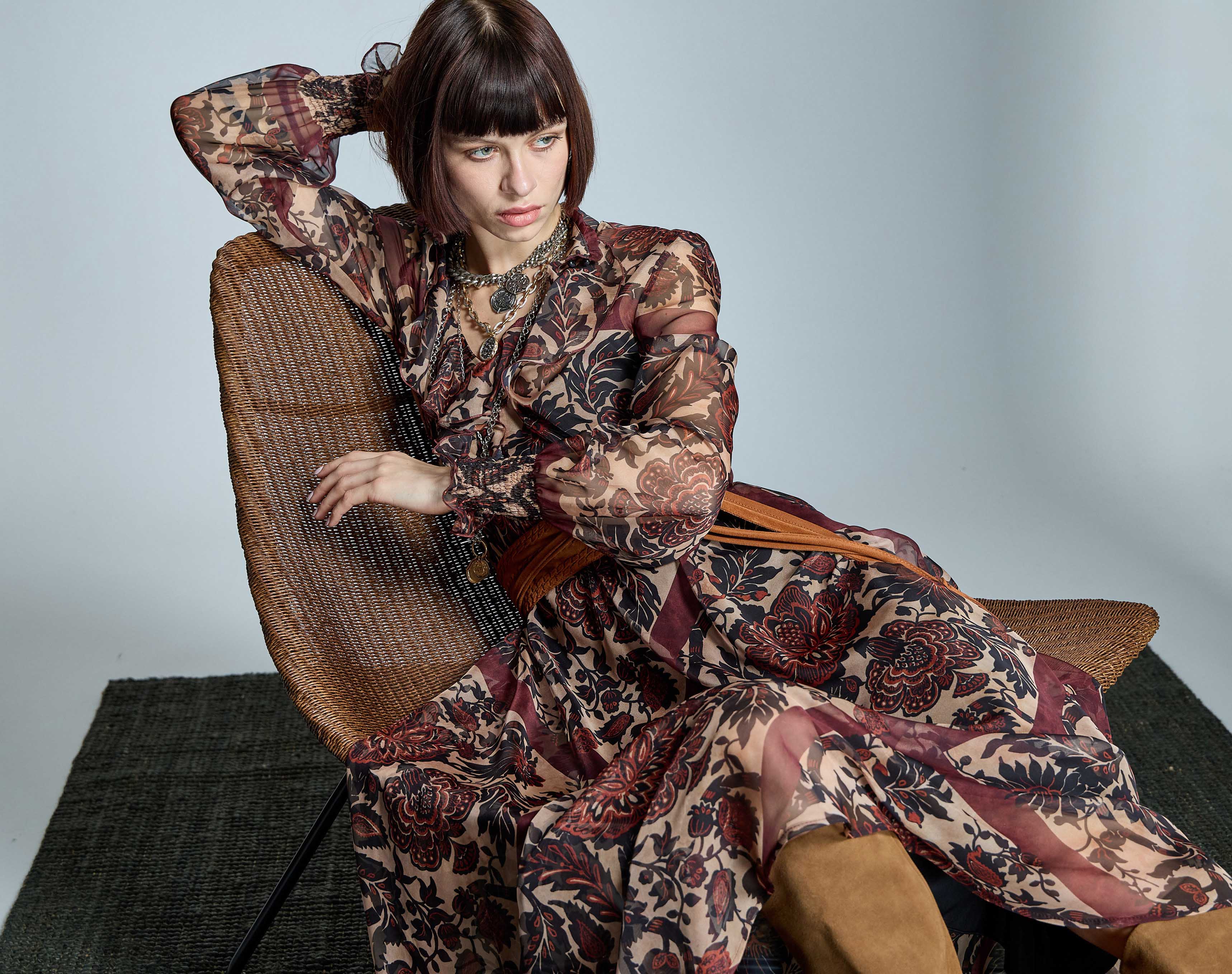 Vestido ALBA CONDE boho chic estampado