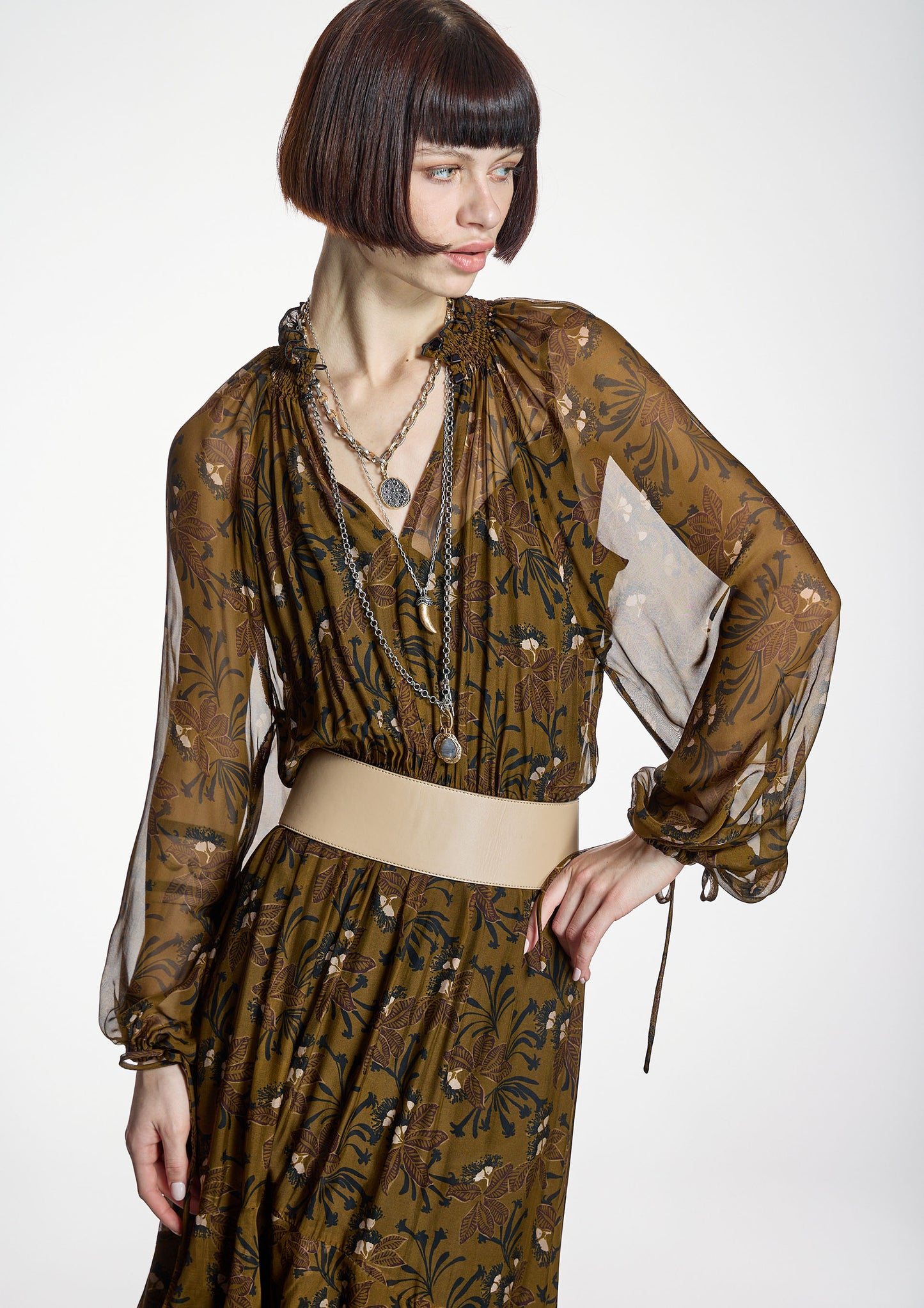 Vestido ALBA CONDE largo estampado