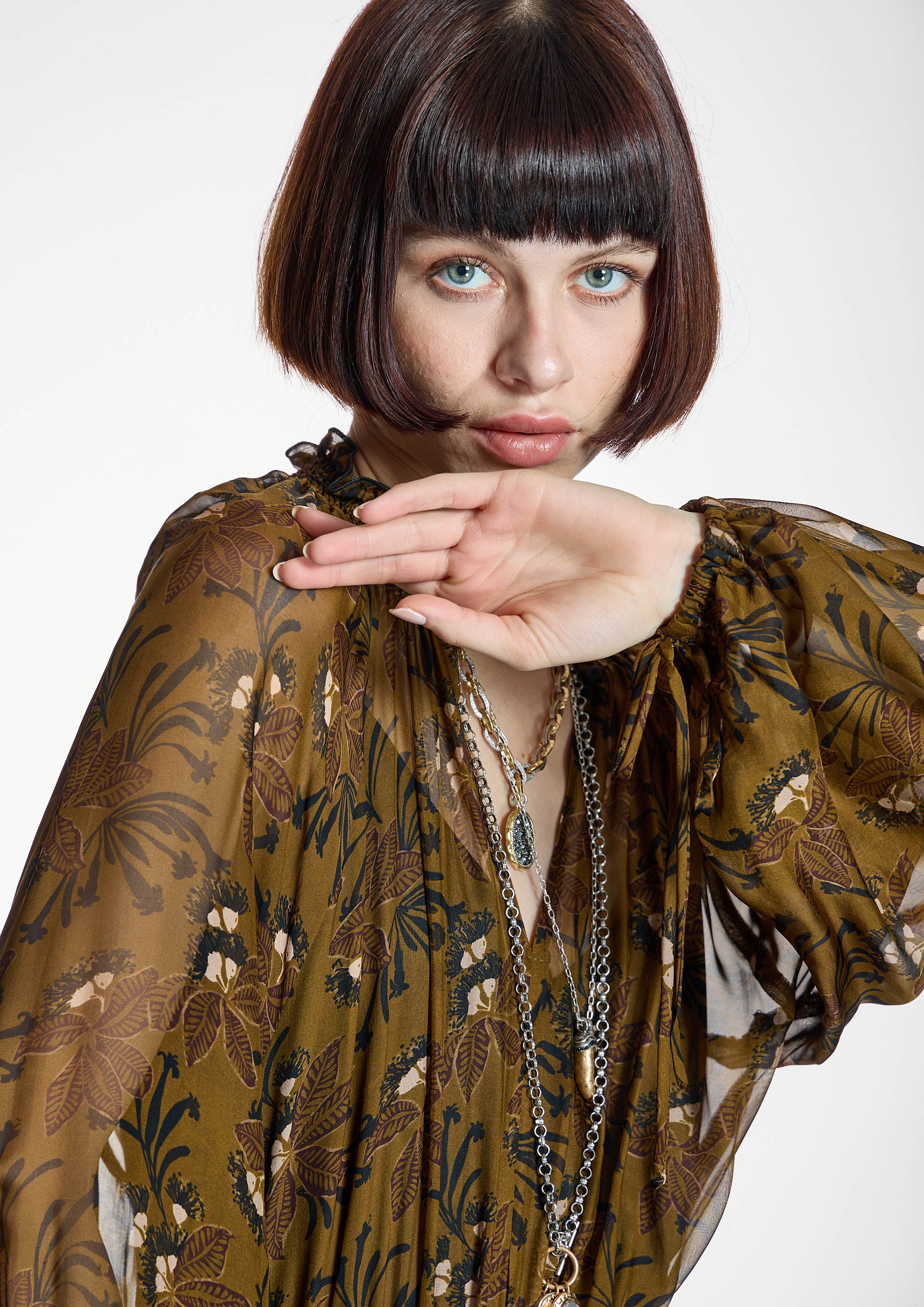 Vestido ALBA CONDE largo estampado