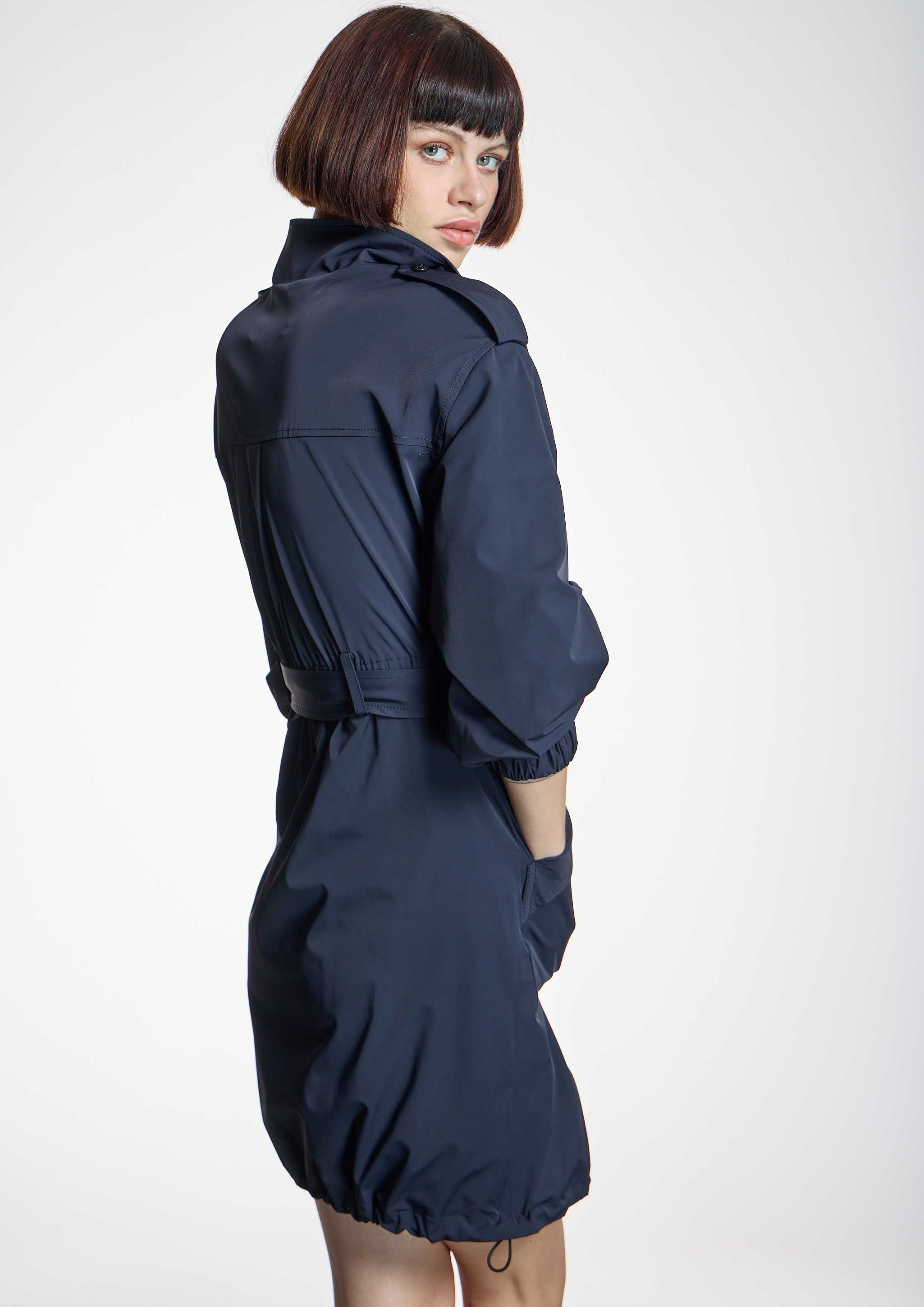 Vestido ALBA CONDE corto azul marino