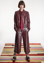 Culotte ALBA CONDE burdeos efecto piel