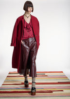 Culotte ALBA CONDE burdeos efecto piel