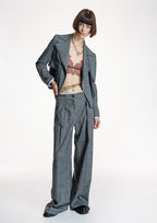 Pantalón ALBA CONDE gris ancho