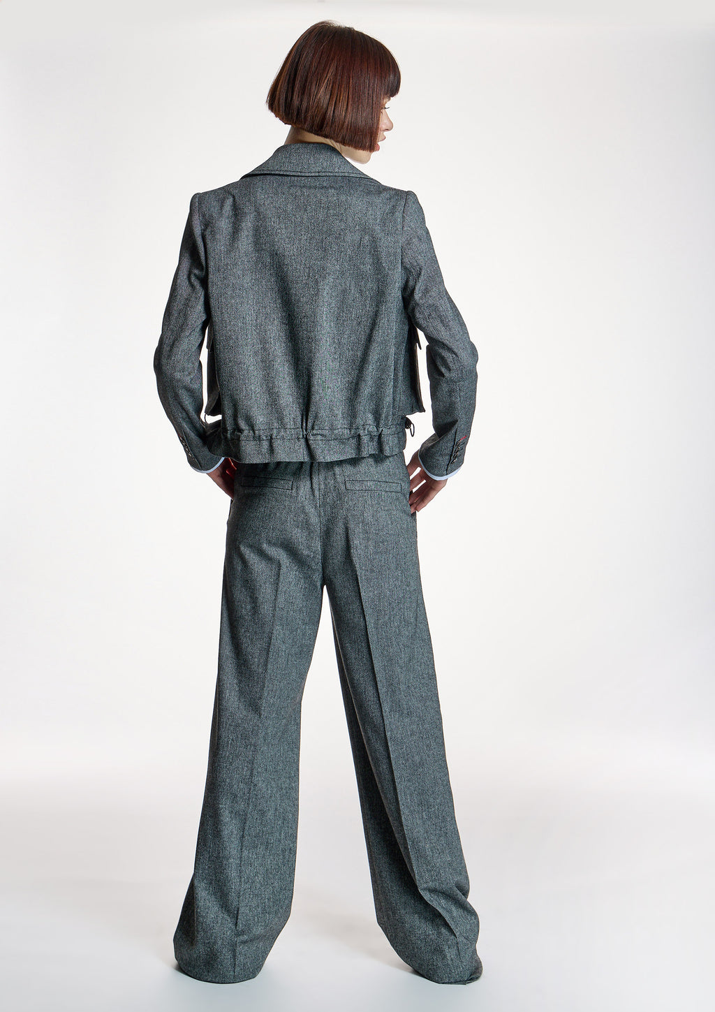 Pantalón ALBA CONDE gris ancho