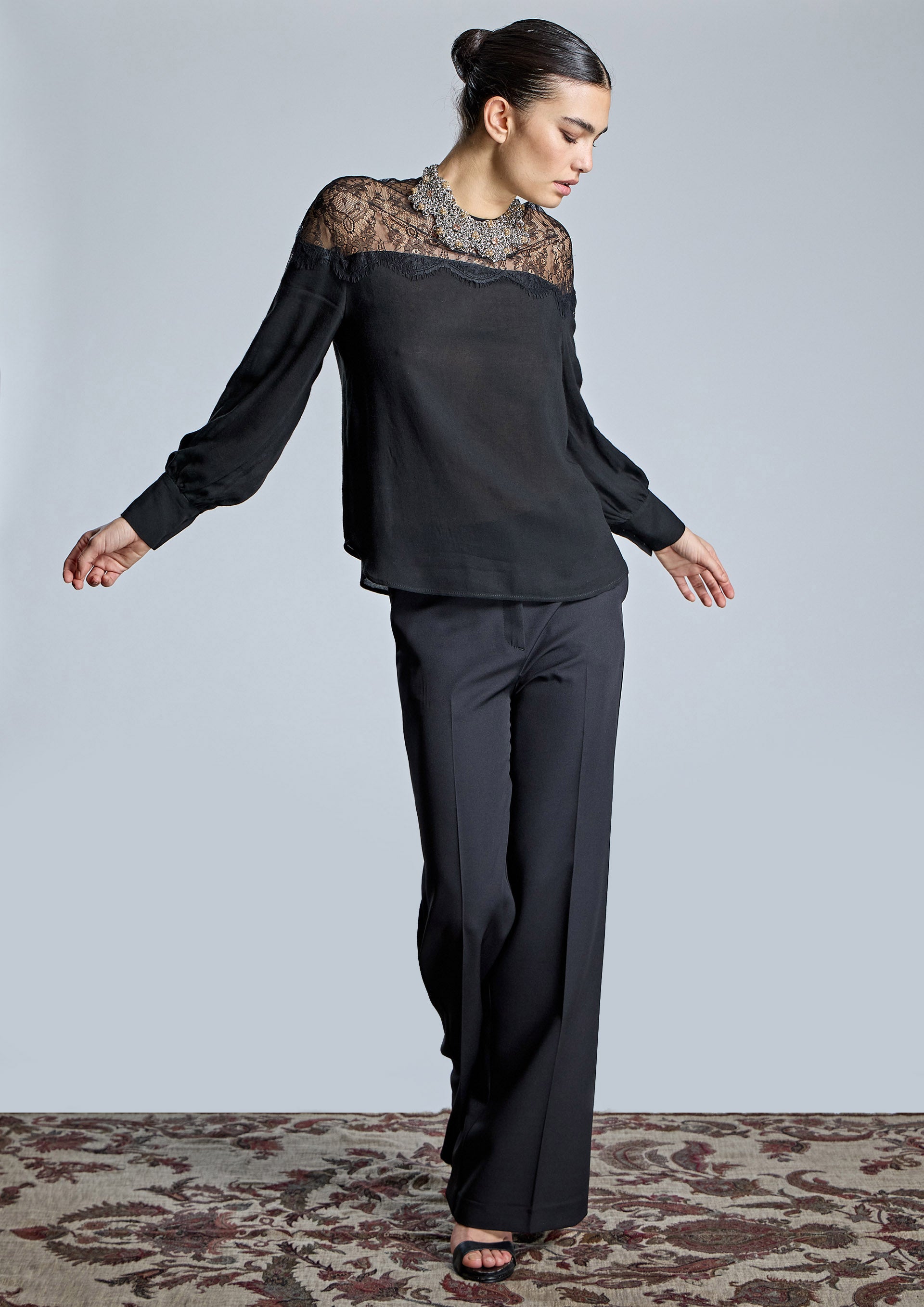 Pantalón ALBA CONDE recto negro