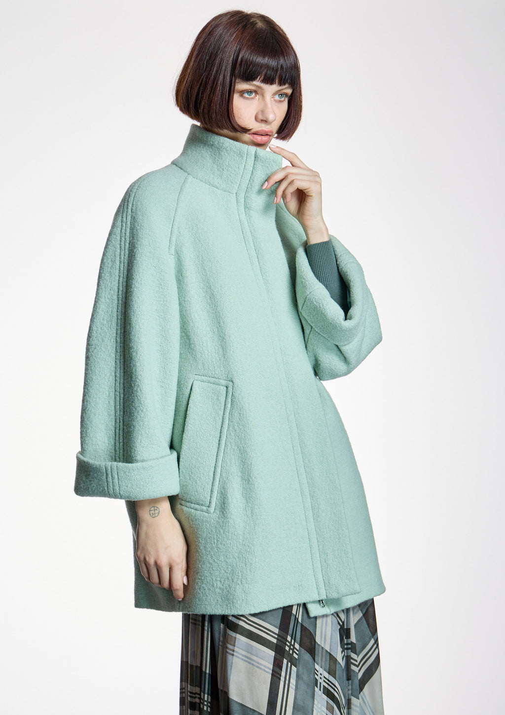 Chaquetón ALBA CONDE verde agua