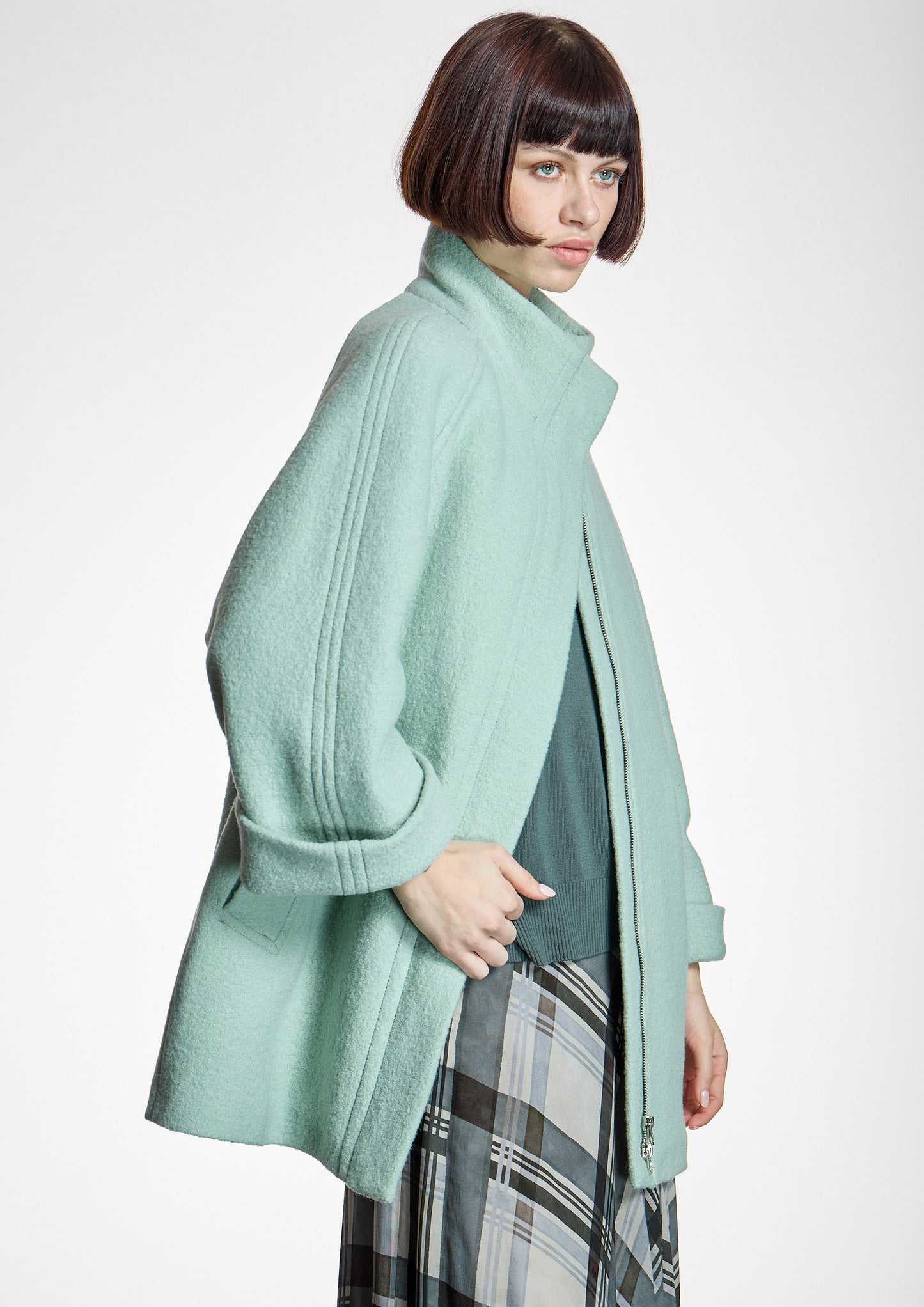 Chaquetón ALBA CONDE verde agua