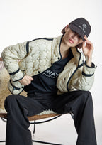 Parka ALBA CONDE acolchada color crudo