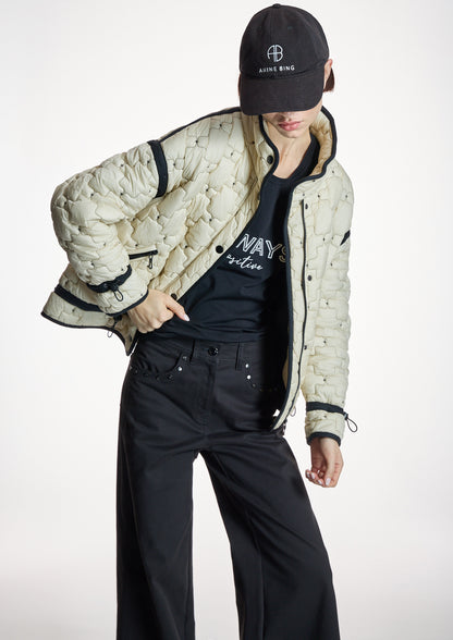 Parka ALBA CONDE acolchada color crudo