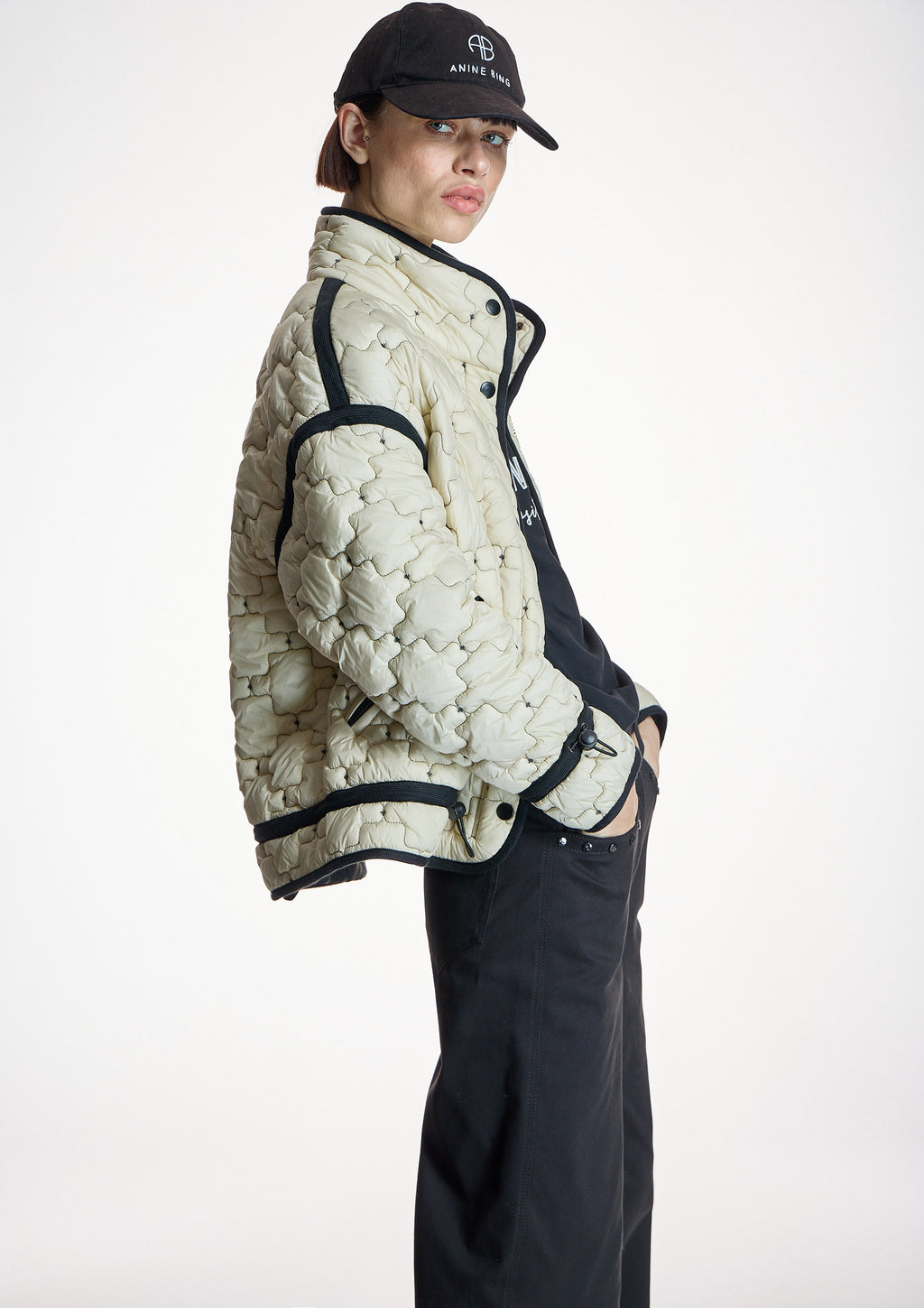 Parka ALBA CONDE acolchada color crudo