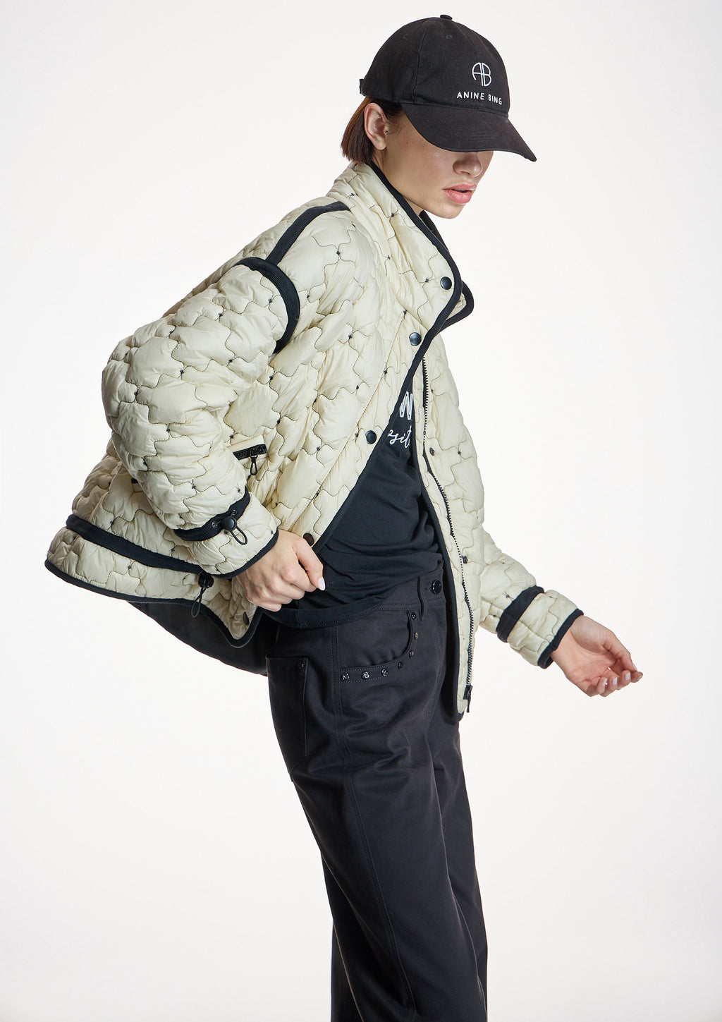 Parka ALBA CONDE acolchada color crudo