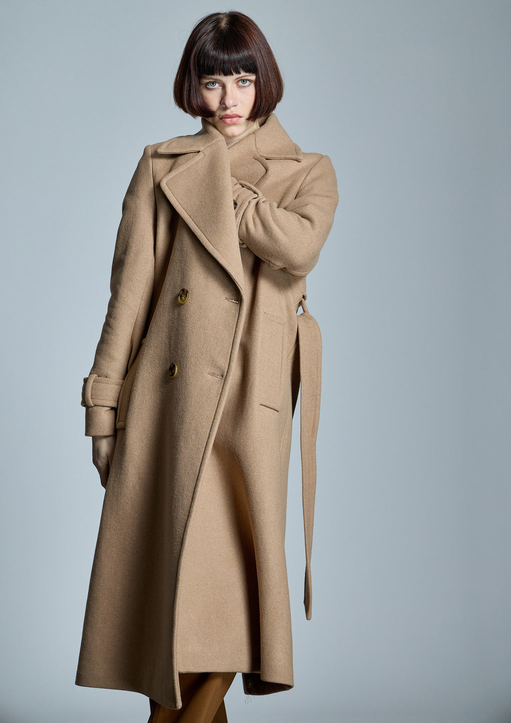 Abrigo ALBA CONDE color camel