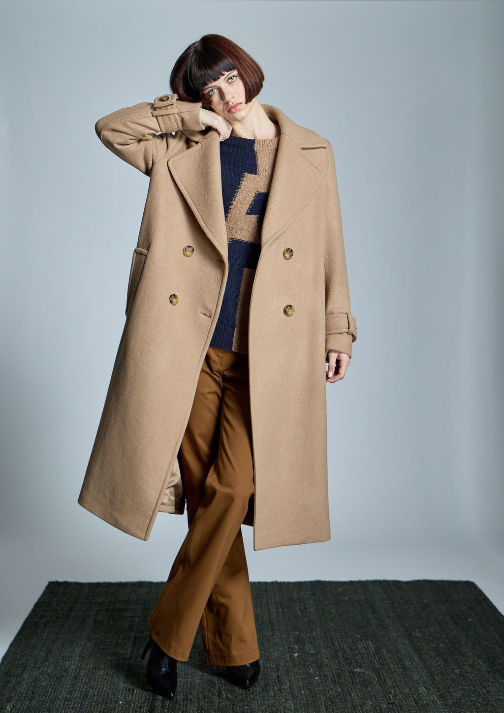 Abrigo ALBA CONDE color camel