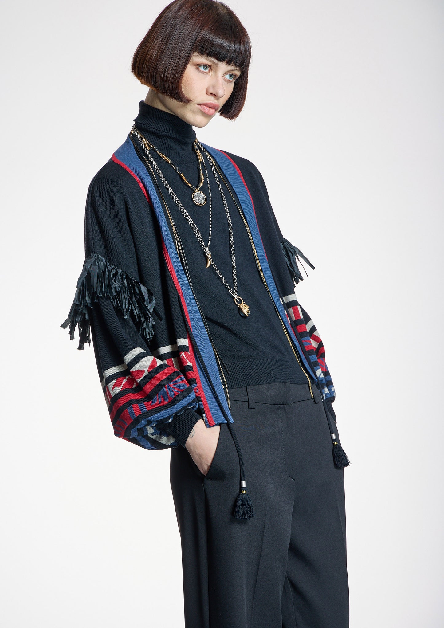 Chaqueta ALBA CONDE punto multicolor