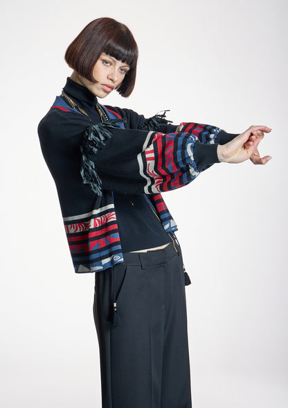 Chaqueta ALBA CONDE punto multicolor