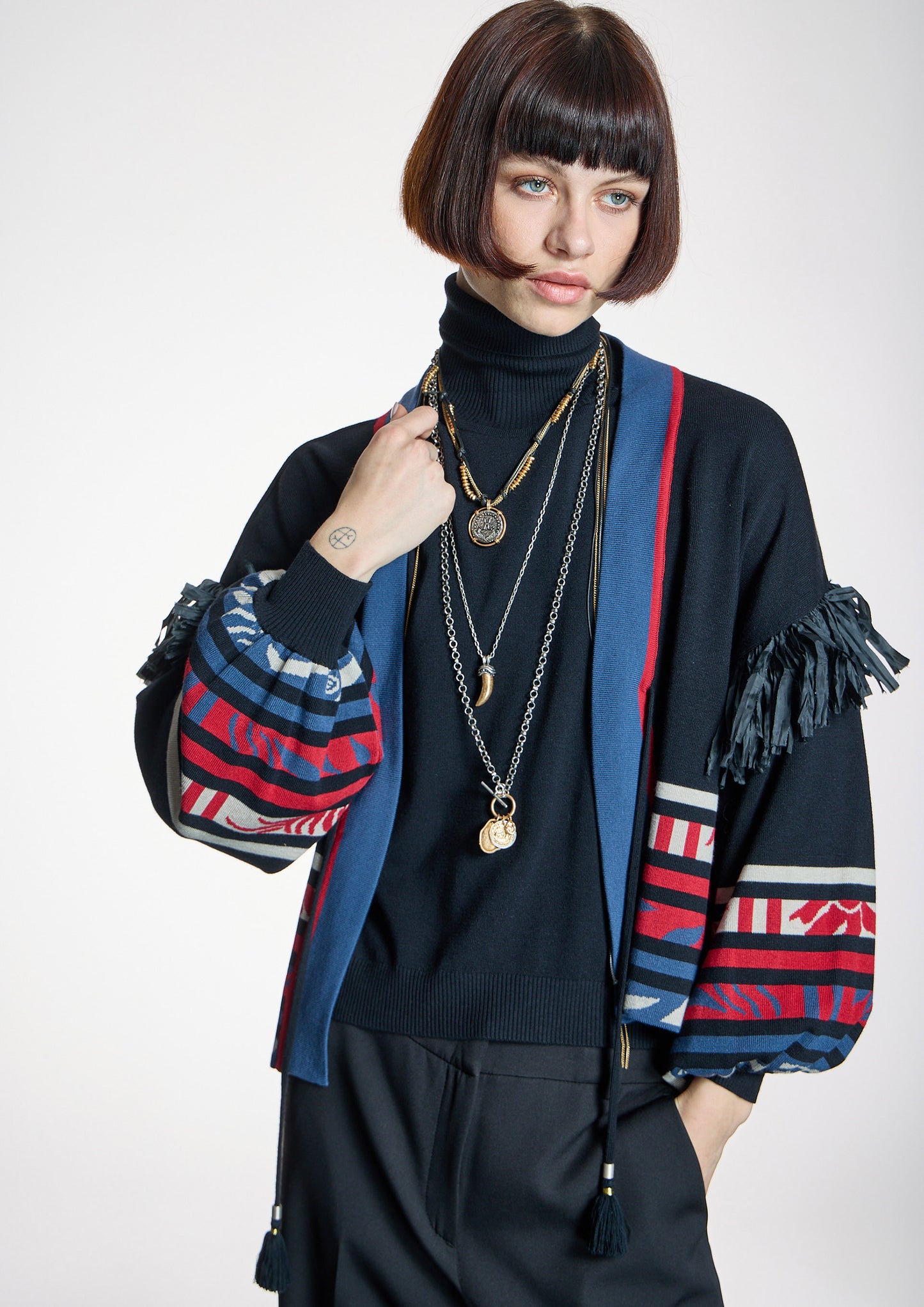 Chaqueta ALBA CONDE punto multicolor