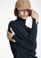 Jersey ALBA CONDE básico en negro