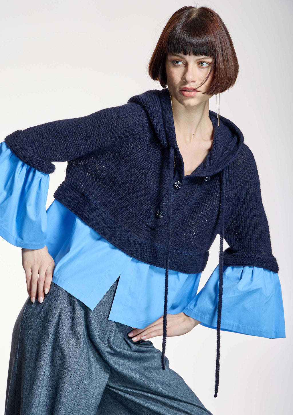 Jersey ALBA CONDE combinado con camisa