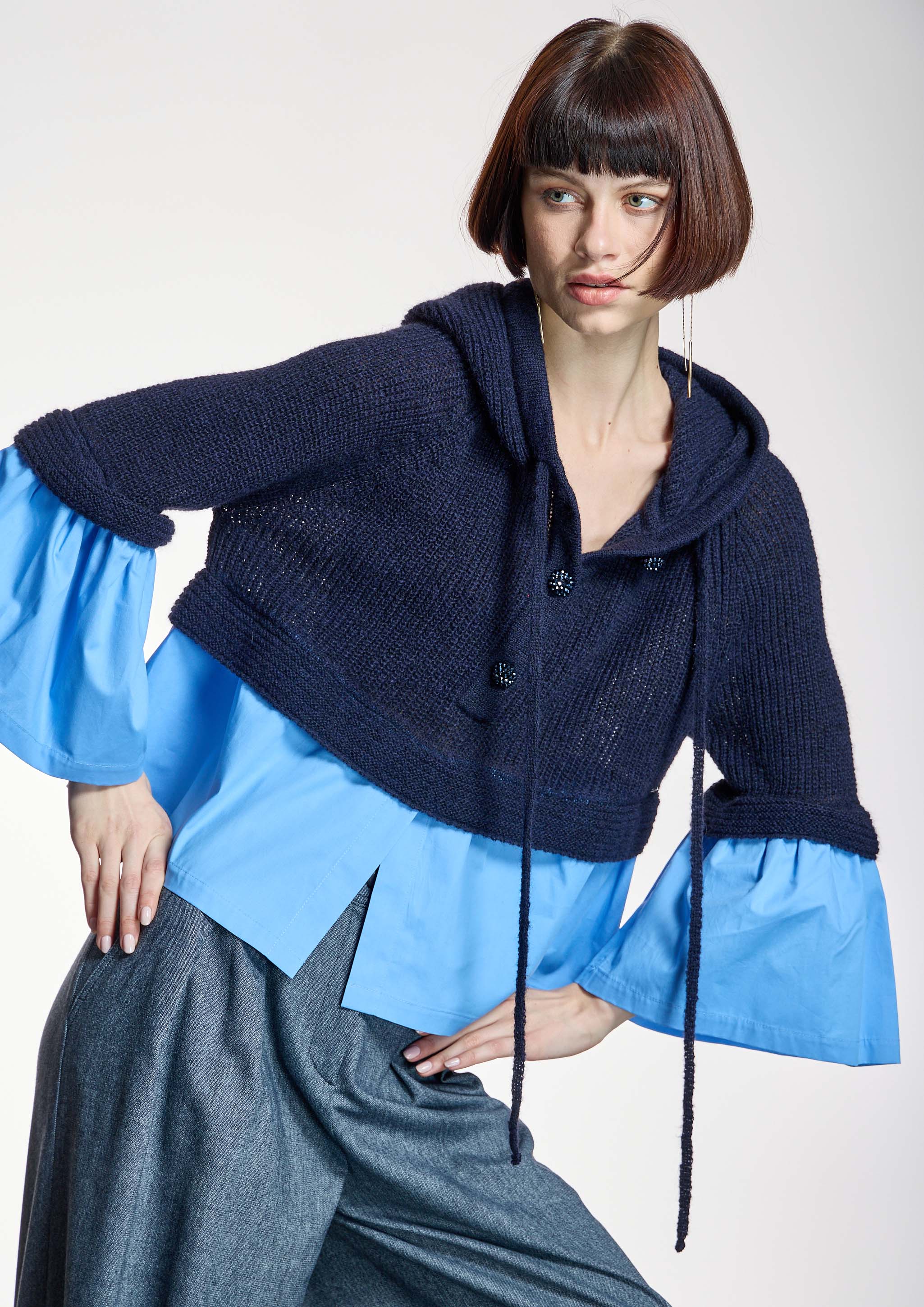 Jersey ALBA CONDE combinado con camisa