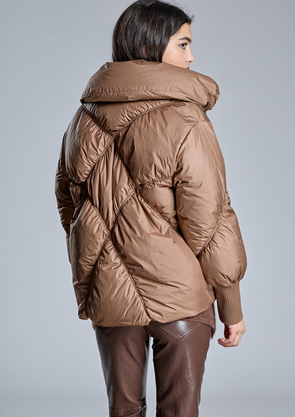Parka ALBA CONDE acolchado camel