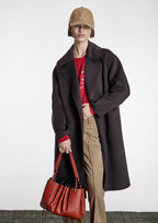 Abrigo ALBA CONDE largo marrón