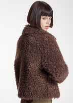 Chaqueta ALBA CONDE teddy marrón